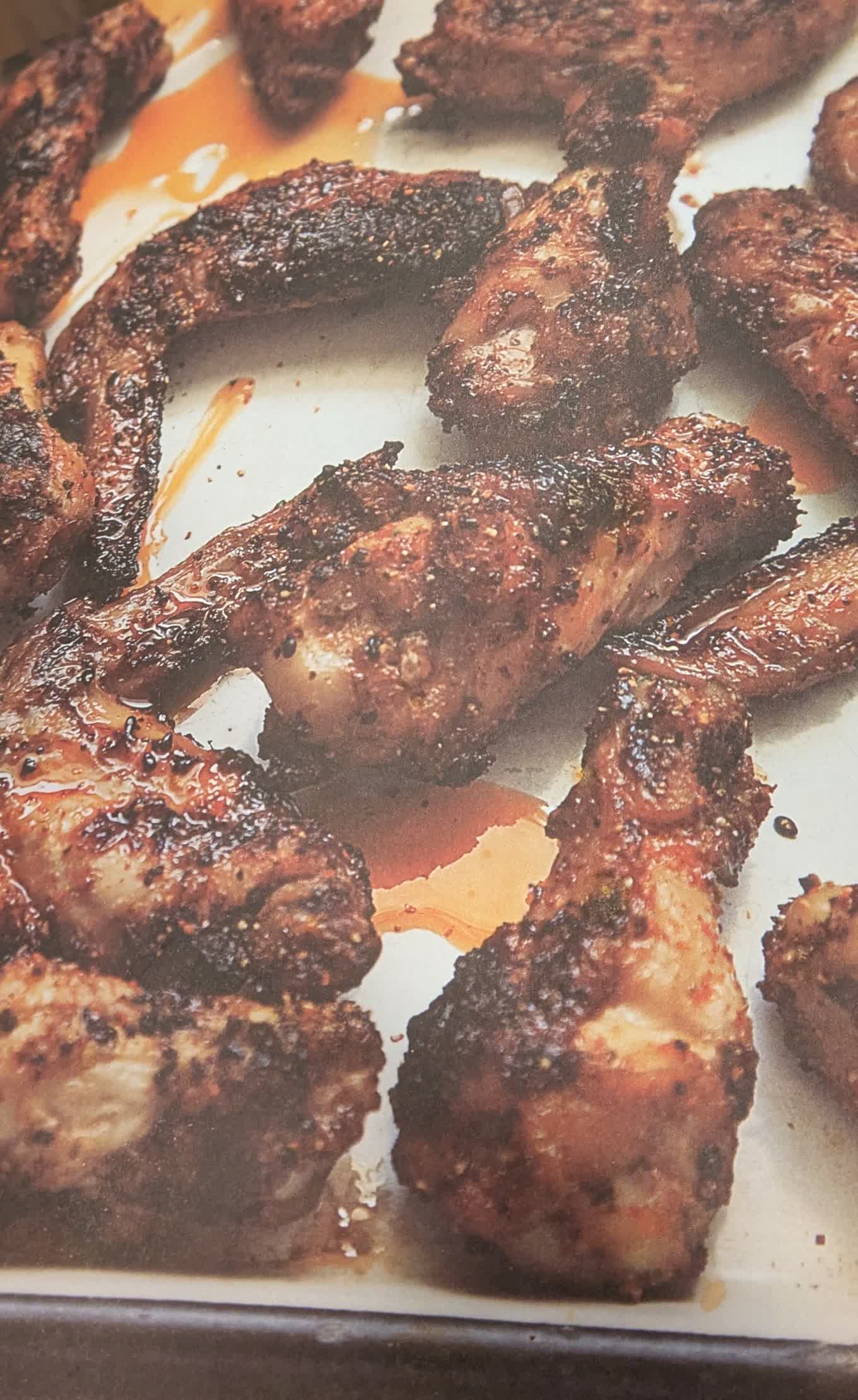 The book's version of the finished wings